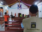 Bukan Cuma Masjid, Genta-PKS Juga Penyemprotan Disinfektan di Gereja