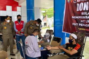 Donor Darah Satpol-PP dan Damkar Maros, yang Tidak Ikut Dapat Sanksi